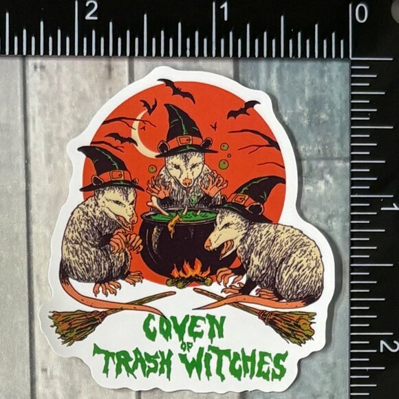 🌀10/$10🌀 60s 70s Retro Horror Dark Humor Reusable Waterproof Vinyl Sticker - Picture 1 of 1